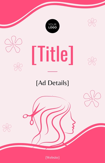 Free Blank Salon Poster for Beauticians Template to Edit Online