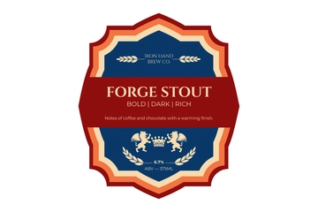 Free Colorful Stout Beer Label Template to Edit Online