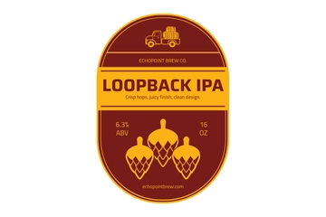 Free Modern Beer Company Label Template to Edit Online