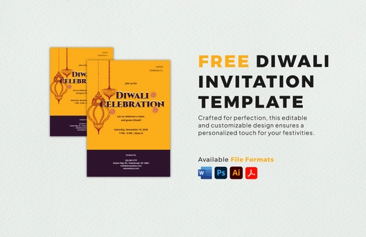 Diwali Invitation Template