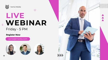 Free X Webinar Ad Template to Edit Online