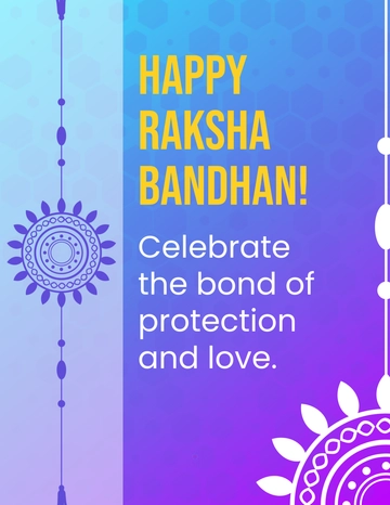 Free New Raksha Bandhan Flyer Design Template to Edit Online