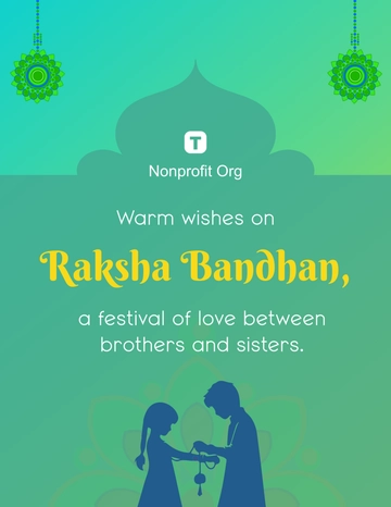 Free Raksha Bandhan Flyer in English Template to Edit Online