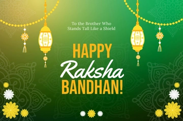 Free Raksha Bandhan Brother Banner Template to Edit Online