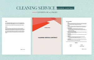 Simple Cleaning Service Contract Template