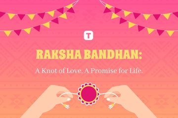 Free Raksha Bandhan Decorative Banner Template to Edit Online