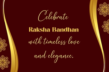 Free Elegant Raksha Bandhan Banner Template to Edit Online