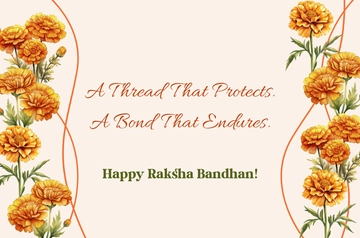Free Floral Background Raksha Bandhan Banner Template to Edit Online