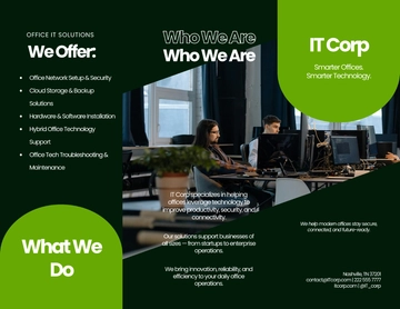 Free Office Brochure Template to Edit Online