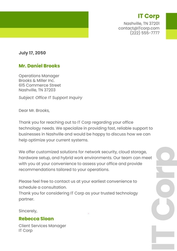 Free Simple Office Letter Template to Edit Online