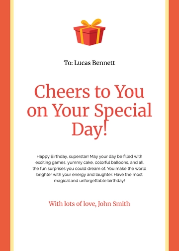 Free Colorful Office Birthday Card Template to Edit Online