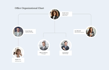 Free Office Organizational Chart Template to Edit Online