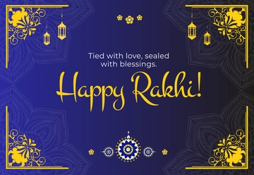 Free Gradient Raksha Bandhan Card Template to Edit Online Free Gradient Raksha Bandhan Card Template to Edit Online