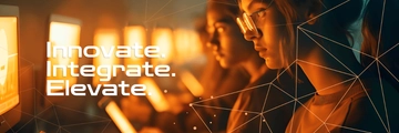 Free Orange Tech X Header Template to Edit Online