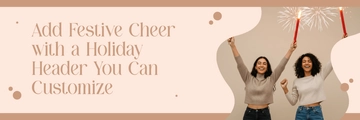 Free Blank Holiday X Header Template to Edit Online