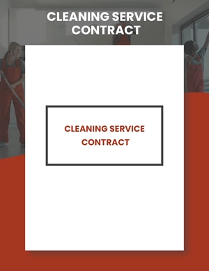 Cleaning Service Contract Template