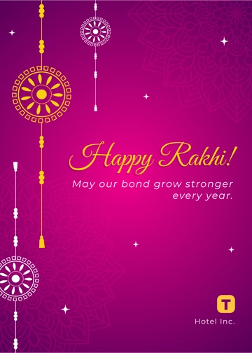 Happy Raksha Bandhan Rakhi Wishes Template