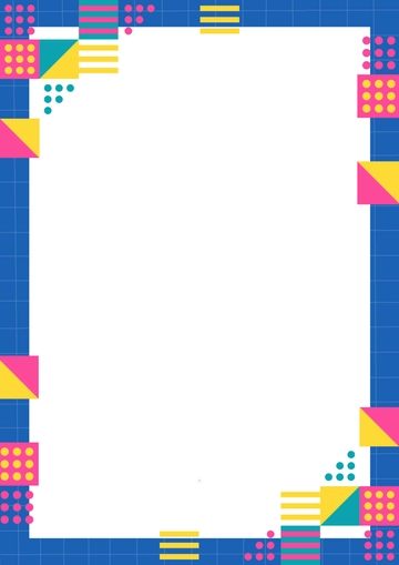 Free Geometric Page Border Background Template to Edit Online