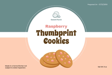 Free Cottage Food Label Template to Edit Online