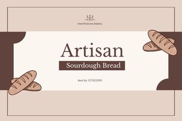 Free Bakery Food Label Template to Edit Online