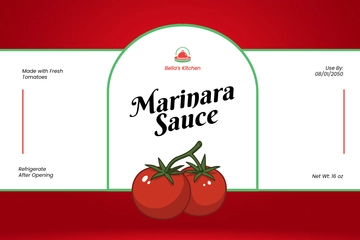 Free Kitchen Food Label Template to Edit Online