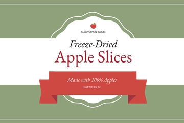 Free Food Packaging Label Template to Edit Online