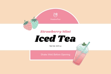 Free Food and Beverage Label Template to Edit Online