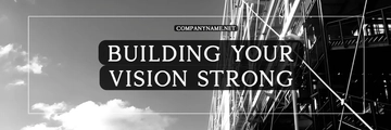 Free Construction Company X Header Template to Edit Online