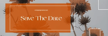 Free Save the Date X Header Template to Edit Online