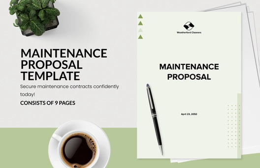 Maintenance Proposal Template Maintenance Proposal Template