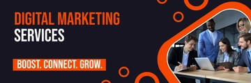Free Digital Marketing X Header Template to Edit Online
