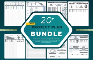 20+ Pro Project Plan Template Bundle
