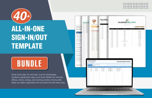 40+ All in One Sign-In/Out Template Bundle