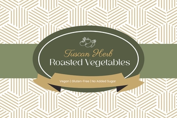 Free Simple Buffet Food Label Template to Edit Online