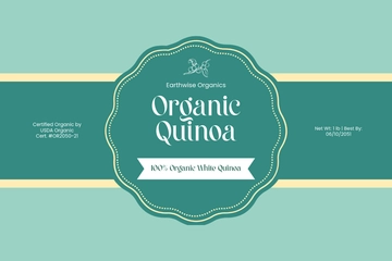 Free Organic Food Label Template to Edit Online