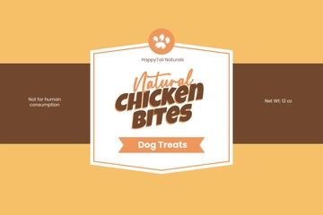 Free Colorful Pet Food Label Template to Edit Online