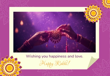 Free Raksha Bandhan Photo Card Template to Edit Online Free Raksha Bandhan Photo Card Template to Edit Online