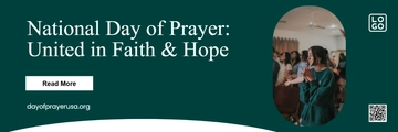Free National Day of Prayer X Header Template to Edit Online