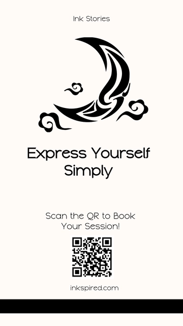 Free Simple Tattoo Instagram Story Highlight Template to Edit Online