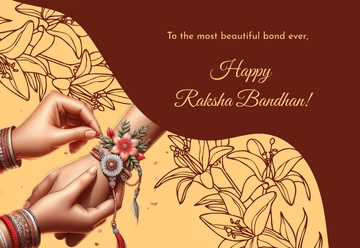 Free Beautiful Raksha Bandhan Card Template to Edit Online Free Beautiful Raksha Bandhan Card Template to Edit Online