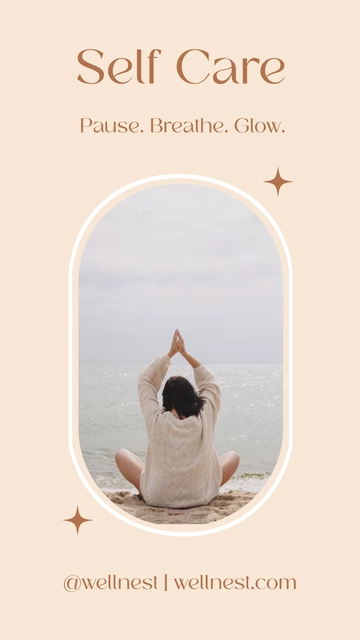 Free Self Care Instagram Story Highlight Template to Edit Online