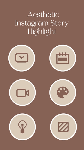 Free Aesthetic Instagram Story Highlight Icon Template to Edit Online