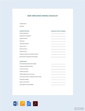 HR Checklist for Office Administration Template HR Checklist for Office Administration Template