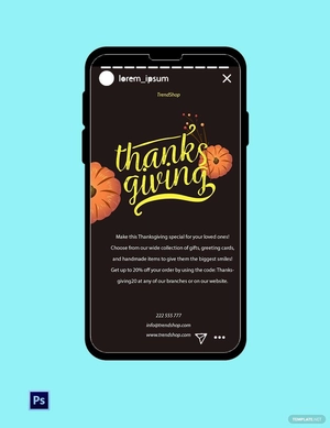 Thanksgiving Instagram Story Template