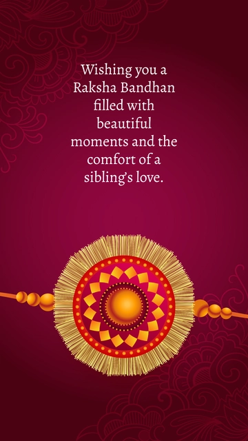 Free Raksha Bandhan Wishes Quote Template to Edit Online