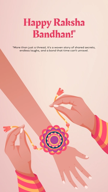 Free Creative Raksha Bandhan Quote Template to Edit Online
