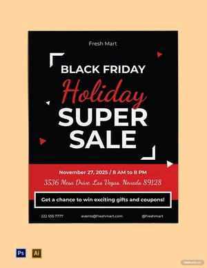 Black Friday Holiday Flyer Template