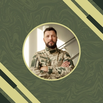 Free Military Linkedin Profile Photo Template to Edit Online