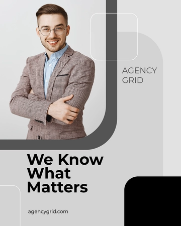 Free Simple Agency Social Media Template to Edit Online