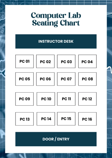 Free Computer Lab Seating Chart Template to Edit Online